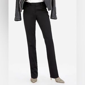 EXPRESS Columnist straight leg black dress pant ~ 4R ~ NWOT